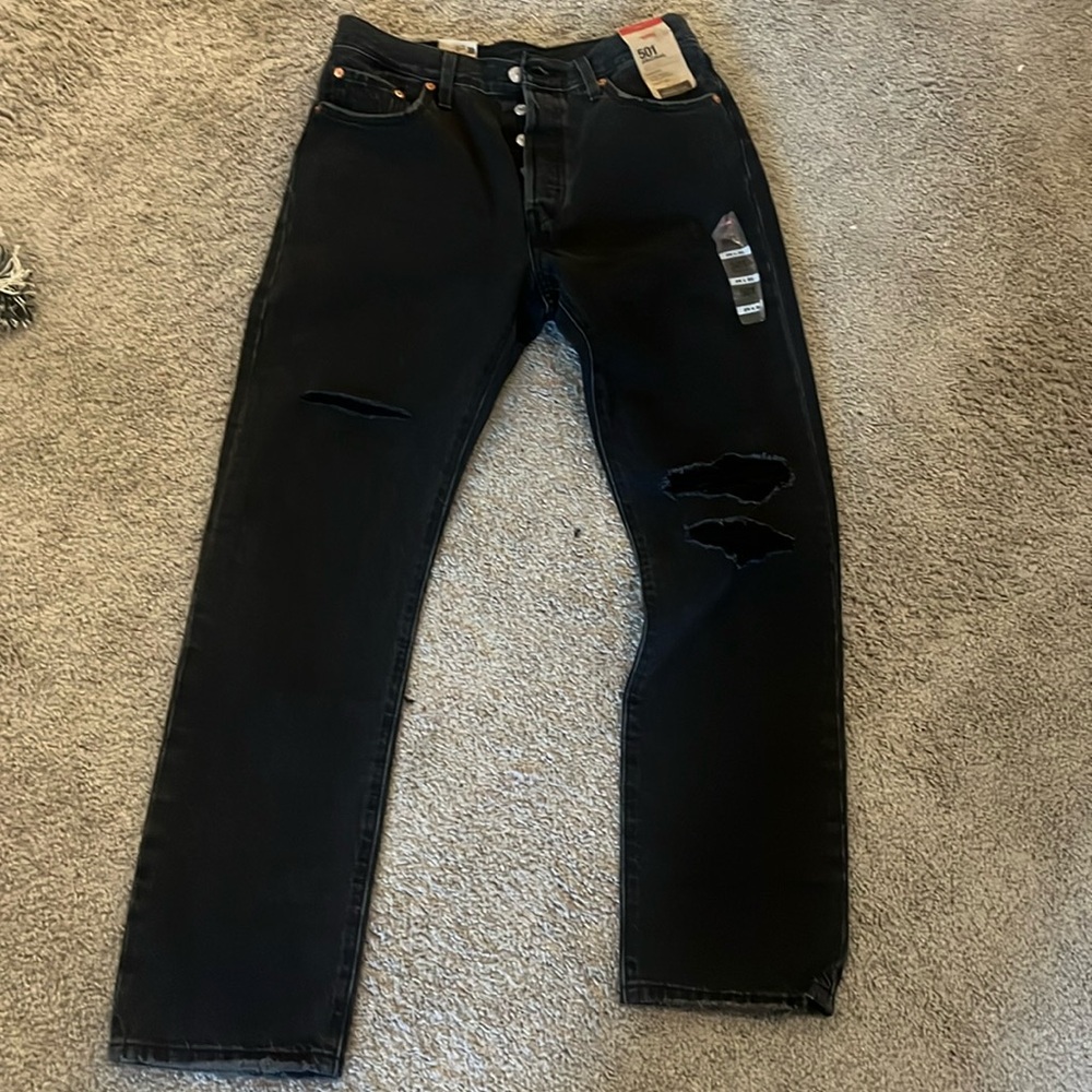 Levi’s 501 original style distressed women’s jeans - Picture 9 of 9